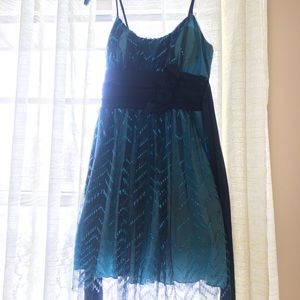 Blue party dress
